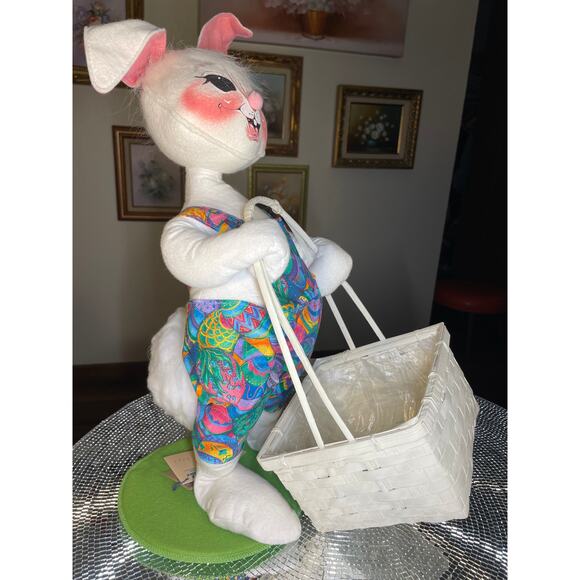 Annalee 0741 easter bunny easter egg with basket worth 1997 - Picture 16 of 16